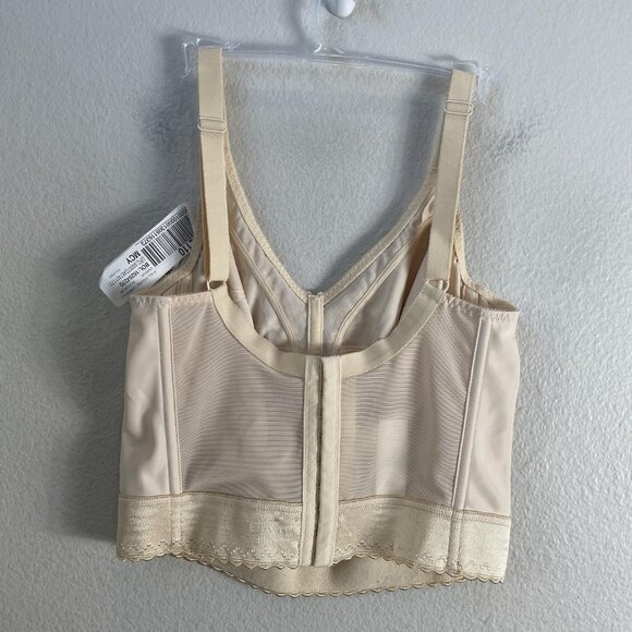 Carnival Creations Camisole Longline Bra Womens 36DD Beige Full Figure Style 720 - Picture 6 of 9